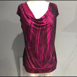 Pink Cowl Neck Tunic